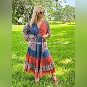 NWT ZARA PRINTED MIDI DRESS MULTICOLORED -  $129 (Small)